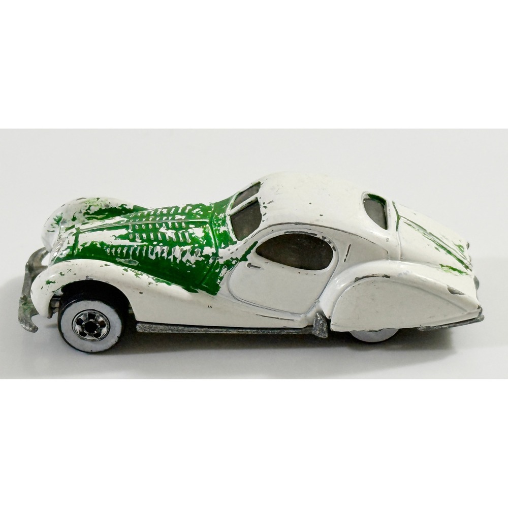 Hot Wheels Talbot Lago Kids 1/64‎ White Green Vintage 1987 Diecast Car